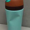 Owala Kids Flip Insulated Stainless-Steel Water Bottle with Straw and Locking Lid, 14-Ounce, Brown/Teal (Mint Chocolate Chip)