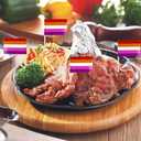 2 x stidsds 100 Pcs Pride Rainbow Flag Sunset Lesbian Toothpick Flags Mini Small Gay LGBTQ Cupcake Toppers Stick Flags Banner Rainbow Party Cocktail Fruit Decoration