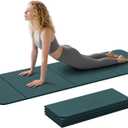 ILILI Foldable Yoga Mat 71 * 24 * 0.3'' - TPE Non-Slip Fitness Mat for Home，Waterproof & Lightweight (2lb) for Home Gym, Pilates & Stretching,Fitness Workouts