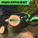 Saker Mini Chainsaw Cordless,6 Inch Chainsaw, Mini Electric Chainsaw Cordless Battery Powered,One-Hand Portable Chain Saw for Tree Trimming, Pruning&Wood Cutting,Gifts for Men Husband