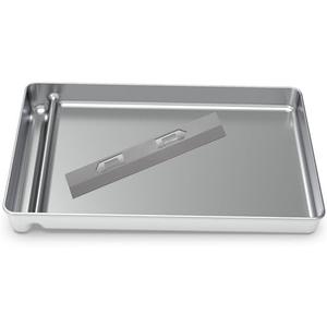 Upgraded Stainless Steel Reusable Litter Tray Compatible with PetSafe Scoop-Free Self-Cleaning Cat Litter Boxes – Deeper Waste Section & Enhanced Odor Control