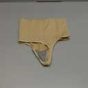 Werena Tummy Control Thong Shapewear for Women Seamless Shaping Thong Panties Body Shaper Underwear (Small, 01# Beige-mid Waisted(has Boning))