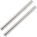 3 Inch Straight DIY Custom Mandrel Exhaust Pipe Tube Pipe, 45 Inch Length, 3'' OD Mandrel Straight Pipe, T304 Stainless Steel, Universal Fitment - 2PCS