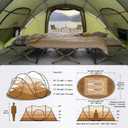 4 Person Easy Pop Up Tent, Camping Tent with Skylight and Rainfly, Waterproof, Quick Setup-Instant Tents for Camping Outdoor