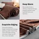 Fleece Bed Blankets Throw Size - Soft Lightweight Plush Fuzzy Cozy Luxury Blanket Microfiber Throw for Couch Bed,All-Season Breathable,40x60 Inches (Brown)