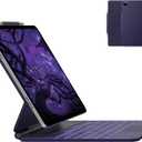typecase Edge Keyboard Case for iPad Air 13"(M4/M3/M2, 2026/2025/2024) & iPad Pro 12.9"(6th/5th/4th/3rd Gen), Magic Keyboard with 11-Color Backlight, Multi-Touch Trackpad, Midnight Amethyst
