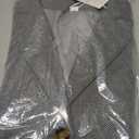 HVT Womens Casual Blazers Lightweight Cardigan Jacket Open Front Long Sleeve Tweed Office Suit Jackets Blazer Grey (Gray, L)
