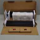 KAMANINA 2 Pack Curtain Rod 32 to 58 Inches (2.6-4.8ft), Black Curtain Rods for Windows, 7/8 inch Single Drapery Rods with Crackle Glass Finials