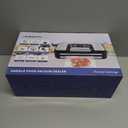 95Kpa Powerful Precision Pro Vacuum Sealer, with Double Heat Seal & Double Pump, Easy-Lock Handle, 10-in-1 Vacuum Sealer Machine for Food with Bags Storage, Built-in Cutter, Stainless Steel