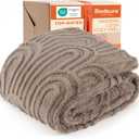 Bedsure GentleSoft Brown Throw Blanket for Couch - Super Soft & Cozy Summer Fall Blankets for Women, Fluffy Fleece Throw for Girls, Gifts for Women, Ideal for Room, Home & Bedroom Decor, 50x60 Inches