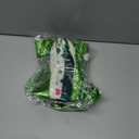 2 x Large Christmas Wreath Sash Decoration 27.5", 7 Multi-Ribbon Holiday Tree Topper with Santa Snowflake Pattern, Metal Clip Front Door Wall Decor Indoor Outdoor