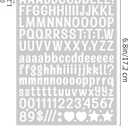 2280 Pieces 15 Sheets 0.5 Inch Small Letter Stickers, White Self-Adhesive Vinyl Stick On Letters for Mailbox, Window, Graduation Cap, Scrapbooking, Craft, Poster Board, Water Bottle (Art, White)