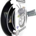 Tramontina Gourmet Selection 3 Piece Set Nonstick Saute Pans (8", 10" & 12") Heavy-Gauge Aluminium High Performance Nonstick Riveted Silicone Handles (Metallic Black)