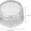 STOBAZA Cocktail Shaker Lid Replacement Set Plastic Splash-Proof Shaker Caps for Bar Use and Travel Drink Mixer Cup Covers with Secure Fit