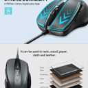 TECKNET USB Wired Mouse, 6-Button Corded Computer Mouse with 4 Adjustable DPI, Optical Computer Mice with Ergonomic Design and 5FT Cord for Laptop, Chromebook, PC, Desktop, Mac, Notebook-Gray