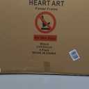 HEART ART 24 x 36 Poster Frame 4 Pack,24x36 Frame without Mat for Horizontal or Vertical Wall Mounting,Black