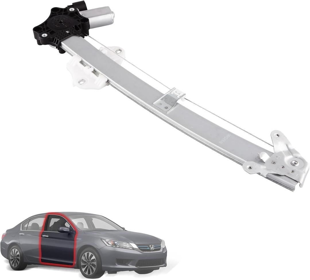 Front Right Passenger Side Power Window Regulator with Motor Assembly Compatible for 2013-2017 Honda Accord, Replacement 748-018, 72210T2AA11, 72210-T2AA11