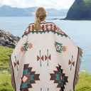 MACEVIA Native American Aztec Blanket for Couch, Rustic Southwest Blankets Decorations for Home, Country Boho Throw Blanket for Couch, Sofa, Bed, Western Bedroom Decor Tribal Decor (Aztec 03 50"70")