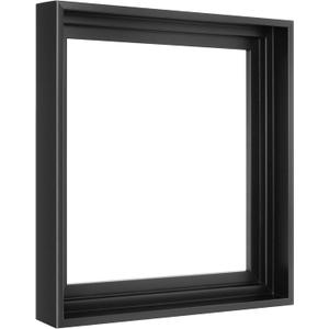 MCS Canvas Float Frames 12x12 Frame, Black Square for Finished Canvases, Vertical & Horizontal Wall for Canvas Paintings (1-Pack)