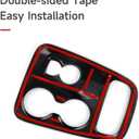 Car Gear Shift Panel Decals for 2014 2015 2016 2017 Dodge Durango Accessories Carbon Fiber Stickers