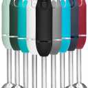 Chefman Immersion Stick Hand Blender Powerful Electric Ice Crushing 2-Speed Control Handheld Food Mixer, Purees, Smoothies, Shakes, Sauces and Soups, Black
