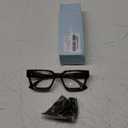 livho Oversized Blue Light Blocking Glasses for Woman and Men - Rectangle Fashion Glasses for Computer, Chic Preppy Frame (*Coco Tortoise)