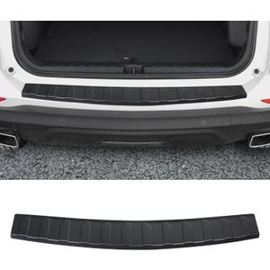 YOJOJOCO Exterior Rear Bumper Protector Compatible with Chevy Equinox 2024 2023 2022 2021 2020 2019 2018 Accessories ABS Material Rear Bumper Guard Trunk Sill Protector (Black)