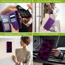 Varikke for Samsung Galaxy S24 Ultra Wallet Case Detachable with RFID Blocking Card Holder for Women, Glitter PU Leather Strap Wrist Magnetic Flip Wallet Removable Phone Case Cover 6.8", Dark Purple