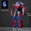 QCCX Car Robot Toys, Deformation Toy Cars, Action Figure with Two Extra Interchangeable Head - Part of Alloy