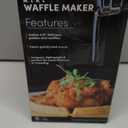 Elite Gourmet EWM013B Electric Nonstick Mini Waffle Maker with 5-inch cooking surface, Belgian Waffles, Compact Design, Hash Browns, Keto, Snacks, Sandwich, Eggs, Easy to Clean, Black