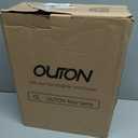 OUTON Wood Tripod Floor Lamp with Shelves, Mid Century Floor Lamp with Remote Control, 4 Color Temperature, LED Modern Dimmable Standing Lamp for Living Room, Bedroom, Office, Black & Gold