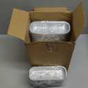 100 Pack Mini Loaf Pans with Lids and Spoons Sealing Sticker, 6.8oz Mini Cake Pans for Baking, Disposable Aluminum Foil Loaf Pans, Pink Loaf Baking Pans, Small Cake Containers With Lids