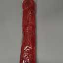 Red Ponytail Hair Extensions for Braids Tie In, 2 Packs 16 inch Colored Festival Crazy Hair Day Accessories