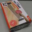 Portable Ping Pong Set with Ping Pong Paddles, Table Tennis Paddles, Retractable Ping Pong Net for Any Table, 2 Rackets, 6 Balls & Bag for Indoor/Outdoor Sports and Outdoors (Black)