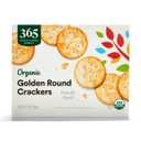 365 by Whole Foods Market, Organic Golden Round Crackers, 12 Ounce (EXP 02/07/27)