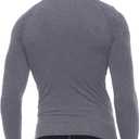 Men's Compression Shirts Long Sleeve Athletic Workout T-Shirt Running Cool Dry Tops Active Base Layer Undershirts (XXL)