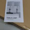 BOBOMOMO 24.5" Farmhouse Boho Table Lamps Set of 2, Hand-Woven Rattan Bedside Lamps with 3-Way Dimmable Touch Control & USB A+C Ports, Nightstand Lamp for Bedroom, Living Room, Corner (Bulbs Included)