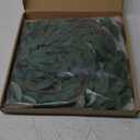 Ling's moment Italian Ruscus Greenery, 5.9ft Artificial Silk Real Touch Willow Leaf Garland, Fake Wispy Rustic Vine Stem Swag for Table Centerpieces Wedding Arch Decor, Dark Green