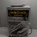 Nacho Machine Food Warmer - Steel Countertop Display Case and Merchandiser for Tortilla Chips, Peanuts, and Popcorn by Great Northern Popcorn (Silver)