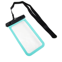 NEWPON Waterproof Floating Phone Case Ipx8 Waterproof Phone Bag for Sports Leisure Black