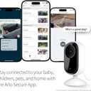 Arlo Essential Indoor Security Camera 2K (2nd Gen, 2023 Release) - Wired Plug-in Power, Person Recognition, Animal Detection, 1-Month Trial of Secure Plan, Automated Privacy Shield, 2 Cam, White