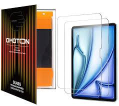 OMOTON Screen Protector for iPad Air 11 Inch M3 (2025)/M2 (2024) Tempered Glass Screen Protector for iPad Air 7/6th Generation, Car Installation, Precise Alignment, Anti-Bubble