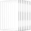 8 Packs Standard Cutting Pads Clear Acrylic Die Cutting Plates, Transparency Cutting Pads for Embossing Crafting, Standard Cutting Pads for Die Cutting Machine(8.7x6.1inches)