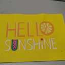 Welcome Door Mat,Indoor Doormat Hello Sunshine Text Ice Cream on Orange Washable Front Door Mats Non Slip Absorbent Entryway Rug Seasonal Holiday Theme Floor Mat for Home Bedroom Bathroom,
