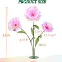 Giant Flowers for Decoration with Stand 5.9Ft Large Paper Artificial Flower | Big Paper Flower for Birthday Parties,Gardens,Hotels,Offices,Home Farmhouse Decor,Weddings,Art Galleries,Stores(Pink)