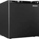 EUHOMY 1.7 Cu.Ft Mini Fridge with Freezer, Reversible Single Door Compact Refrigerator, Adjustable Thermostat, Energy Saving, Mini Fridge for Bedroom, Office, Dorm, Black