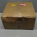 Wimarsbon Storage Ottoman, Modern Round Footrest with Soft Padded Seat, Teddy Velvet Footstool with Wood Legs, Accent Small Table or Plant Stand for Hallway, Living Room (Grey-Blue)