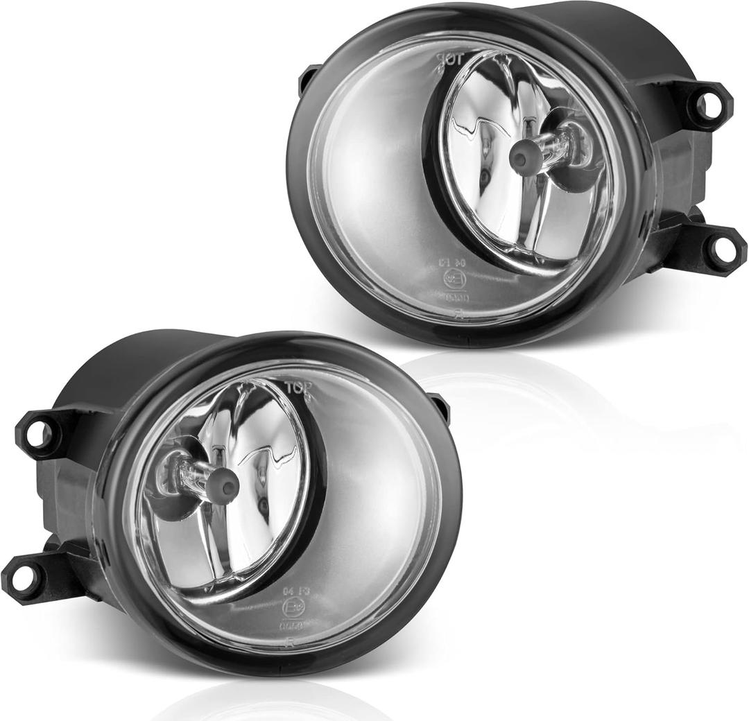 AUTOSAVER88 Fog Lights Compatible with 2007-2014 Camry 2009-2013 Corolla 2006-2012 RAV4 2010-2013 Lexus RX350 & RX450h 2013 GS350 & GS450h & LX570 2006 Scion xA Fog Light Replacement Fog Lamps