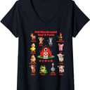 Womens Toddler Kids Old Macdonald Had A Farm Animals Costume, EIEIO V-Neck T-Shirt, M