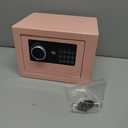 1.2 Cubic Feet Small Fire Safe Box for Home, Fireproof Lock Box, Security Money Safe with Digital Keypad, Spare Keys and Removable Shelf, Personal Home Safes for Money, Jewelry, ID Documents